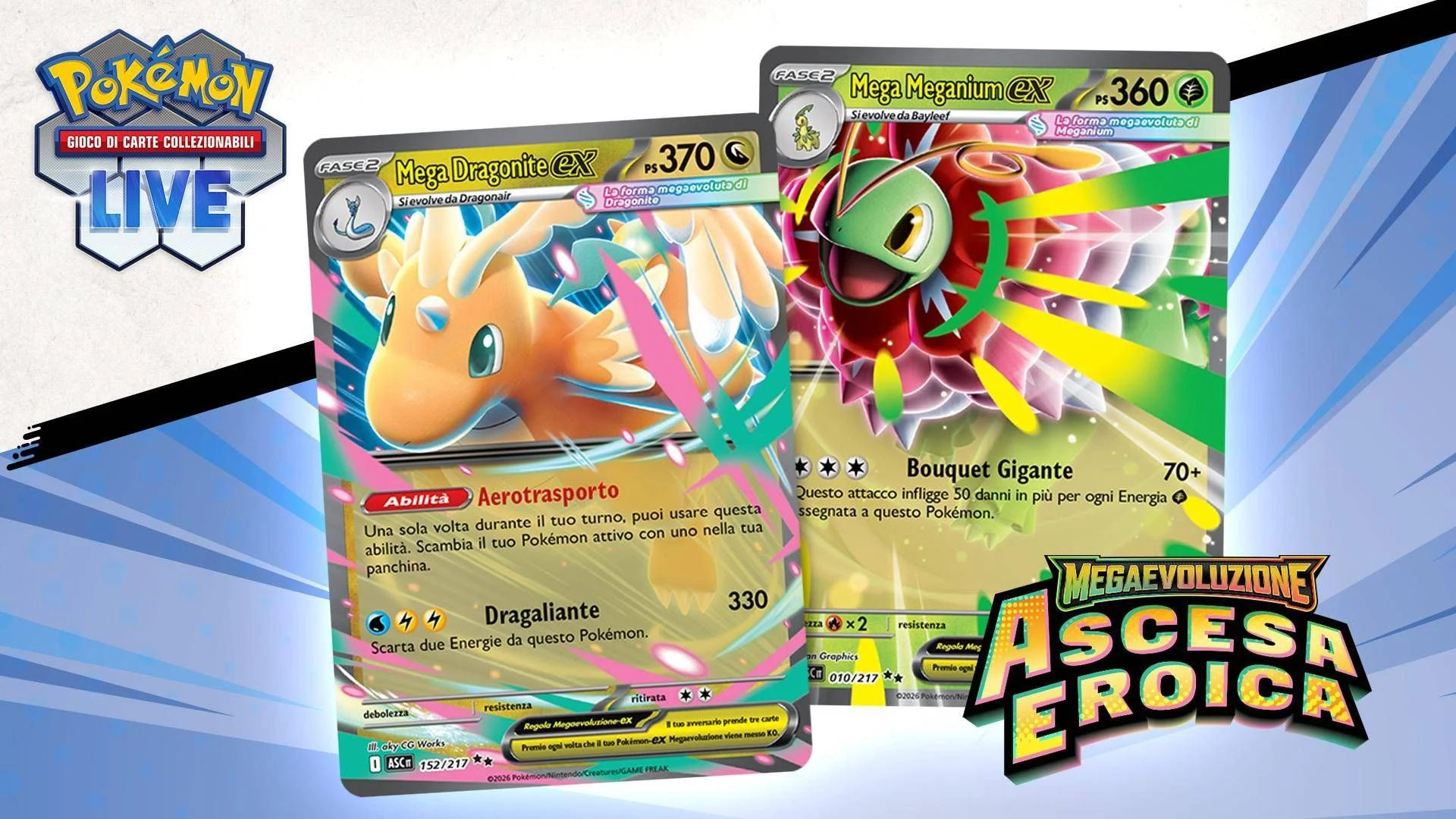 GCC Pokémon: Megaevolução — Ascensão Heróica estreia com Mega Dragonite-ex e novidade ‘rara attacco Mega’
