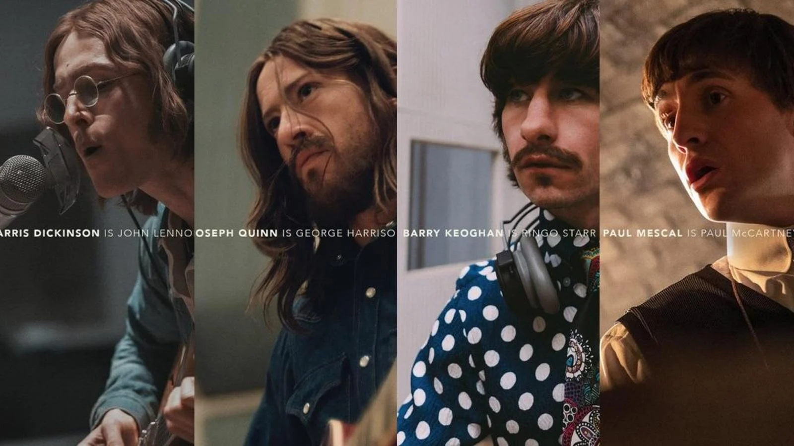Os Beatles no cinema: primeiras imagens do elenco dos quatro filmes de Sam Mendes