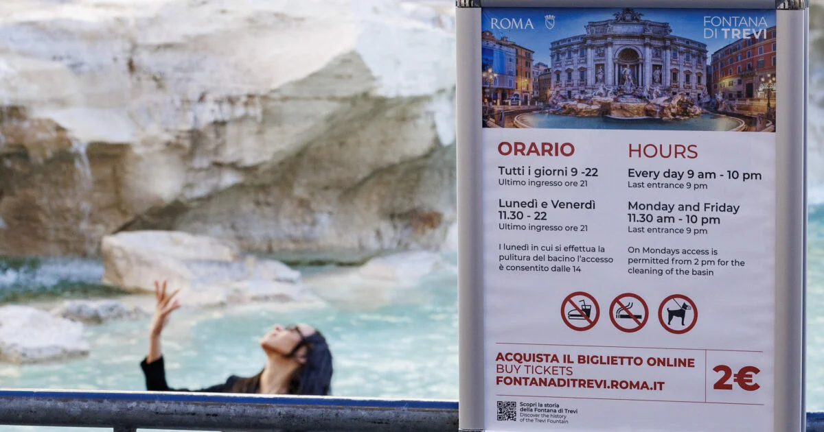 Taxa de acesso à Fontana di Trevi: presidente das guias acusa venda de patrimônio da UNESCO em Roma