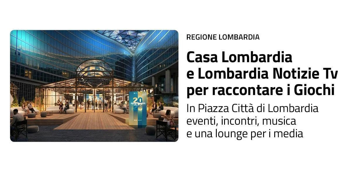 Casa Lombardia em Piazza Città di Lombardia: o palco regional para Milano Cortina 2026
