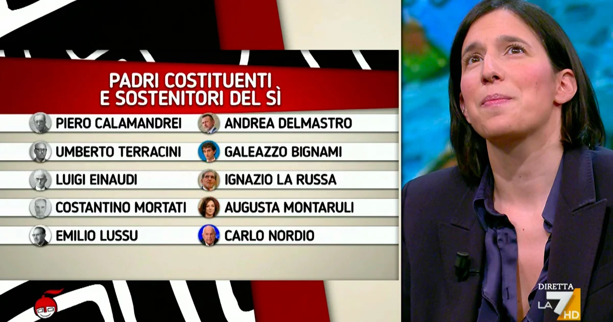 Schlein reage a apoio da CasaPound ao Sì: “Quem defende o Sì não está bem acompanhado”