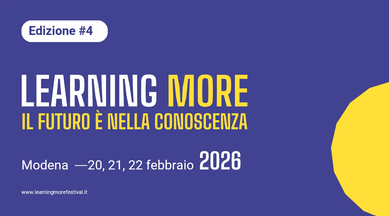 Learning More Festival 2026 em Modena: o encontro italiano sobre aprendizagem e Inteligência Artificial