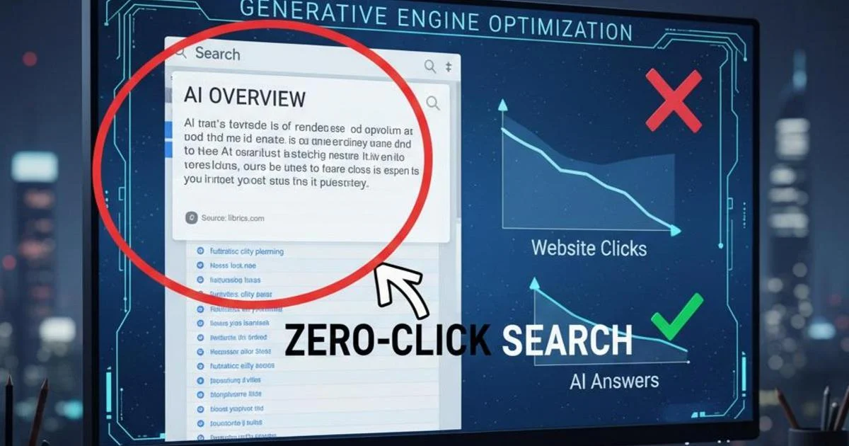 Zero-click search: Como a AI está redesenhando a visibilidade online e o valor do conteúdo