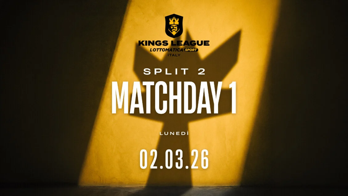 Kings League Lottomatica.sport Italy: nova temporada começa em 2 de março