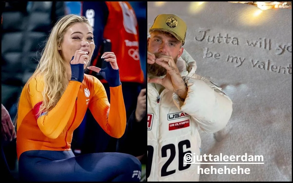 Jutta Leerdam celebra San Valentino em Milano Cortina 2026 após ouro e recorde olímpico