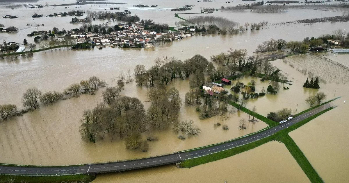 França registra 35 dias consecutivos de chuva e enfrenta recorde de inundações desde 1959