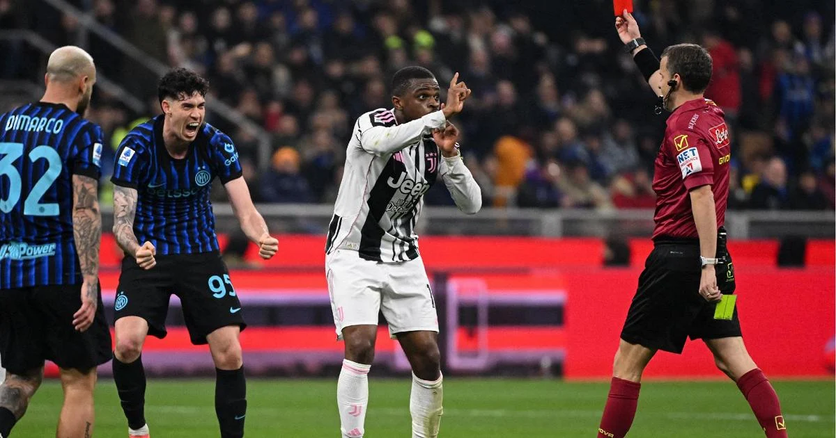 Juventus pede “graça” a Gravina por Kalulu após expulsão controversa em San Siro