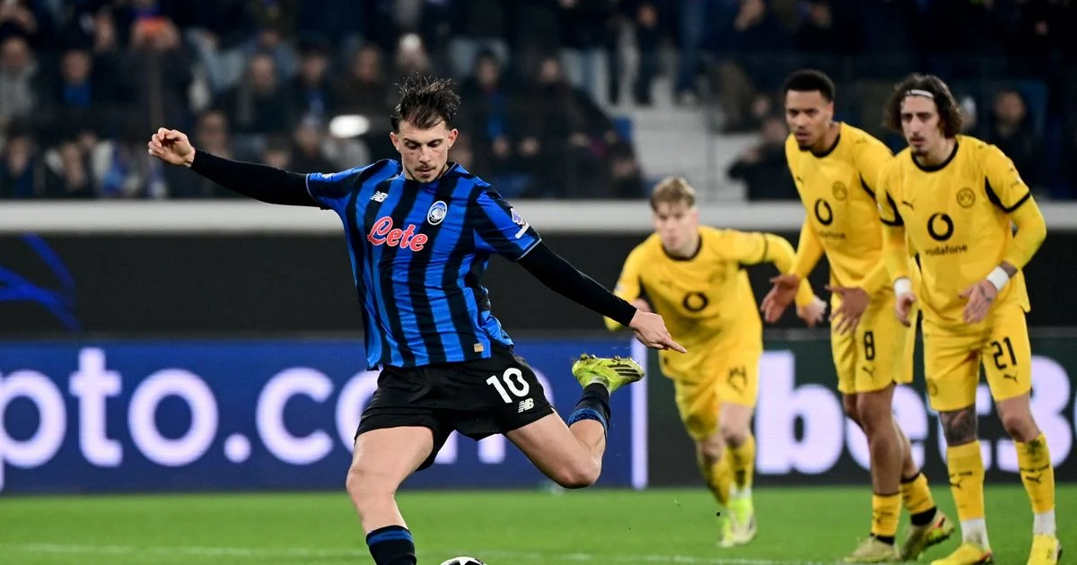 Atalanta reverte o Dortmund e garante vaga dramática nas oitavas da Champions com gol nos acréscimos