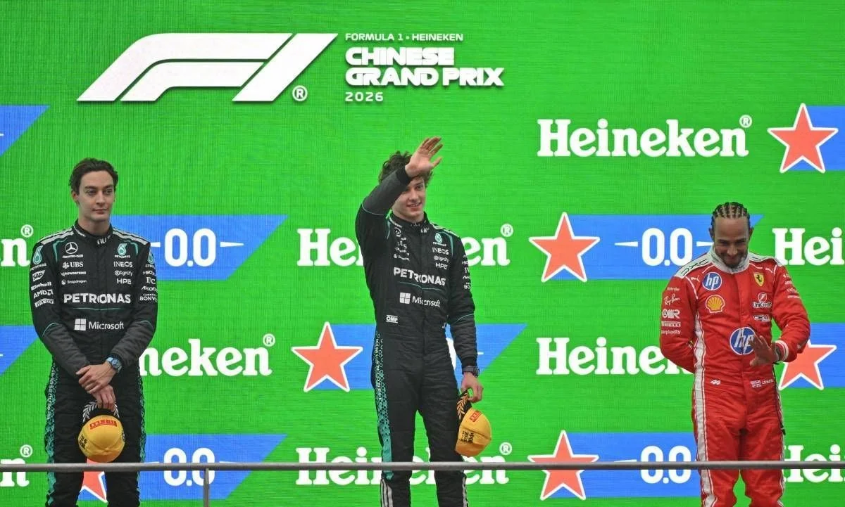 Antonelli sobe ao segundo lugar do Mundial de F1 após vitória em Xangai; Russell mantém liderança