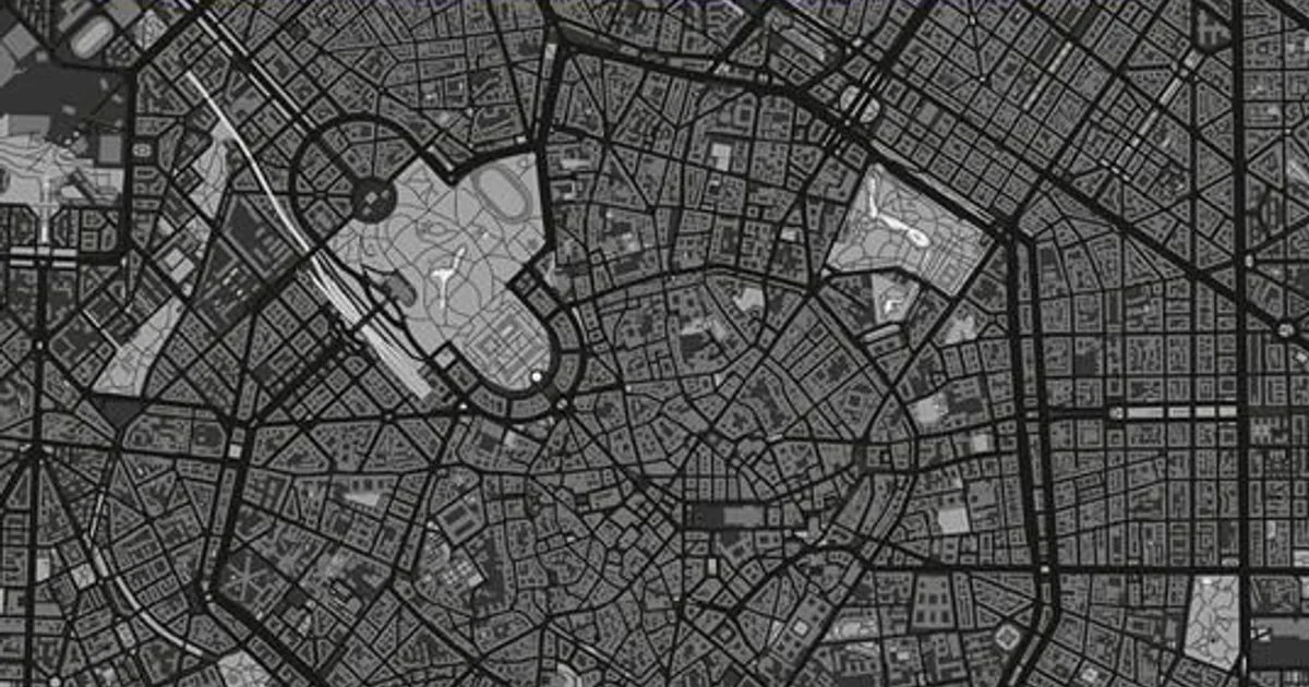 Atlante della Nera Milanese: o mapa criminal de Milão por Giuseppe Paternò Raddusa