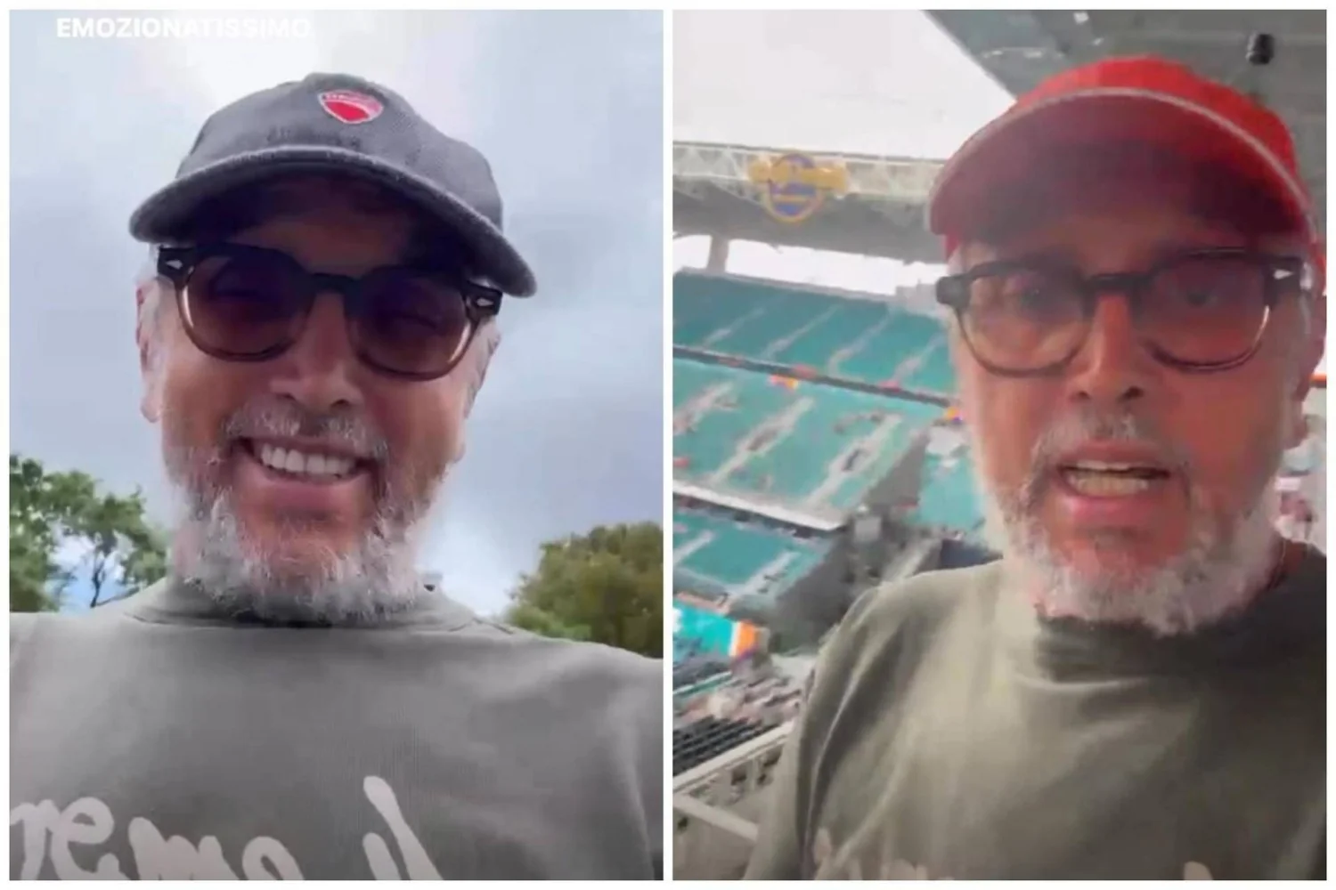 Bruno Barbieri viaja a Miami para apoiar Sinner na final; chuva atrasa partida