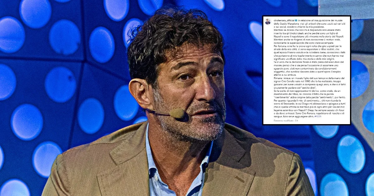 Ciro Ferrara excluído do murale do Napoli: a leitura histórica por trás da ausência