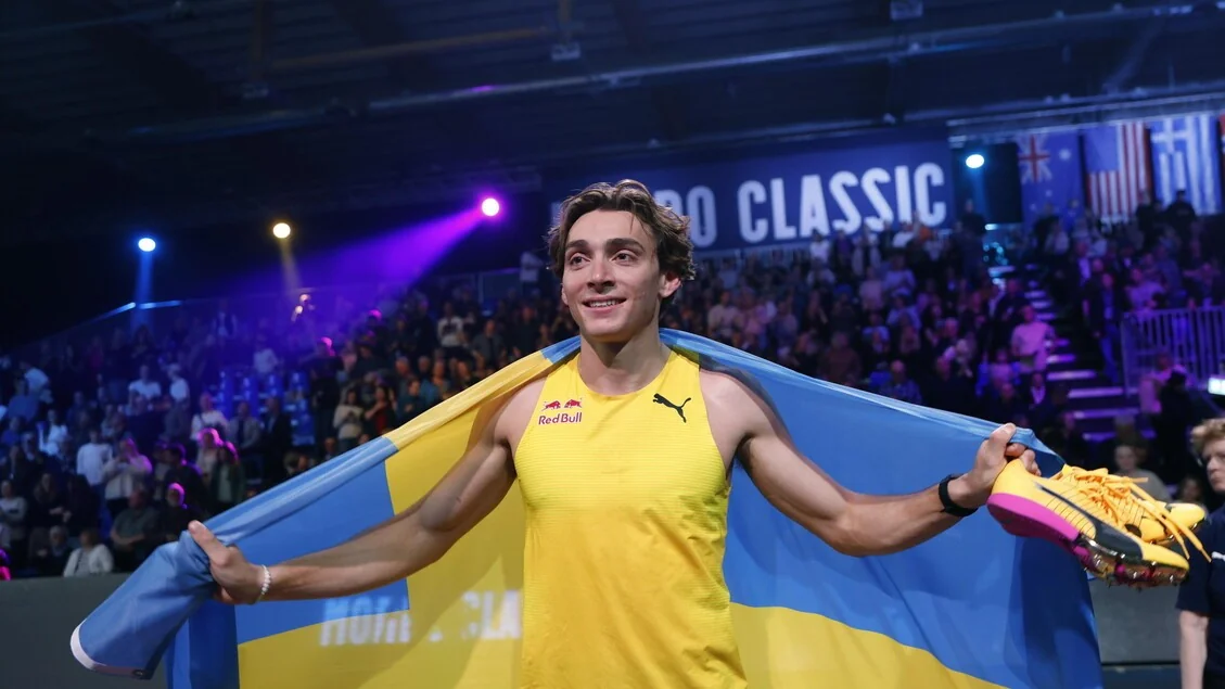 Duplantis supera a si mesmo pela 15ª vez e estabelece 6,31 m no salto com vara em Uppsala