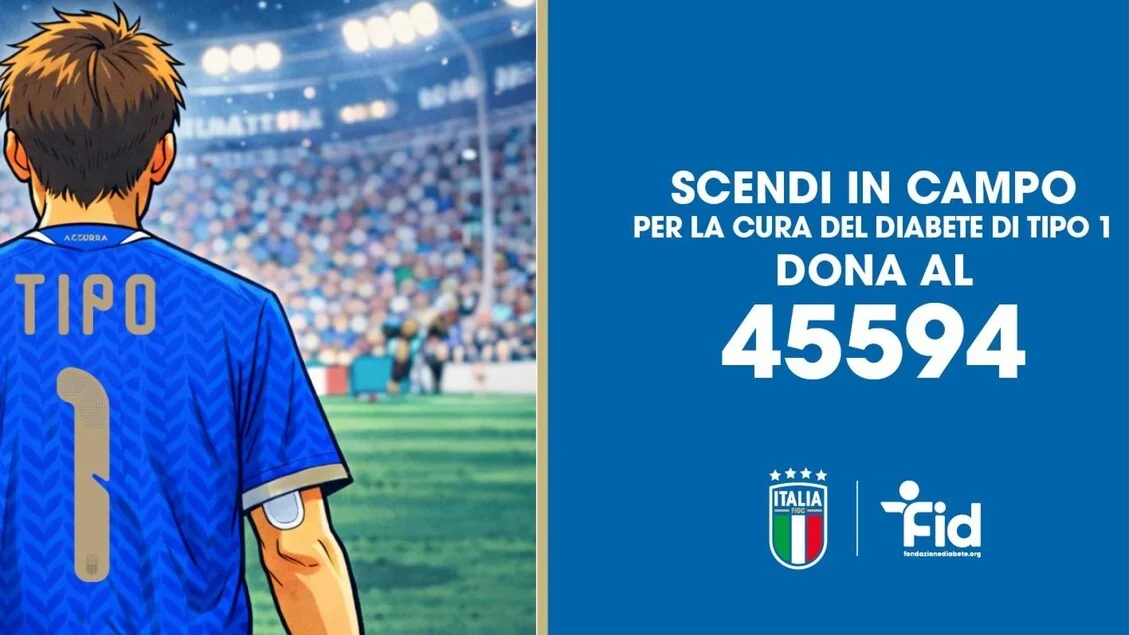 FIGC e FID unem forças na campanha pela cura do diabetes tipo 1 durante o jogo Itália x Irlanda do Norte