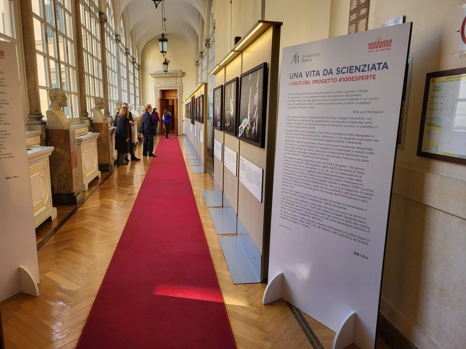 No Corridoio dei Busti: a Fondazione Bracco ilumina as faces das cientistas italianas em Palazzo Madama