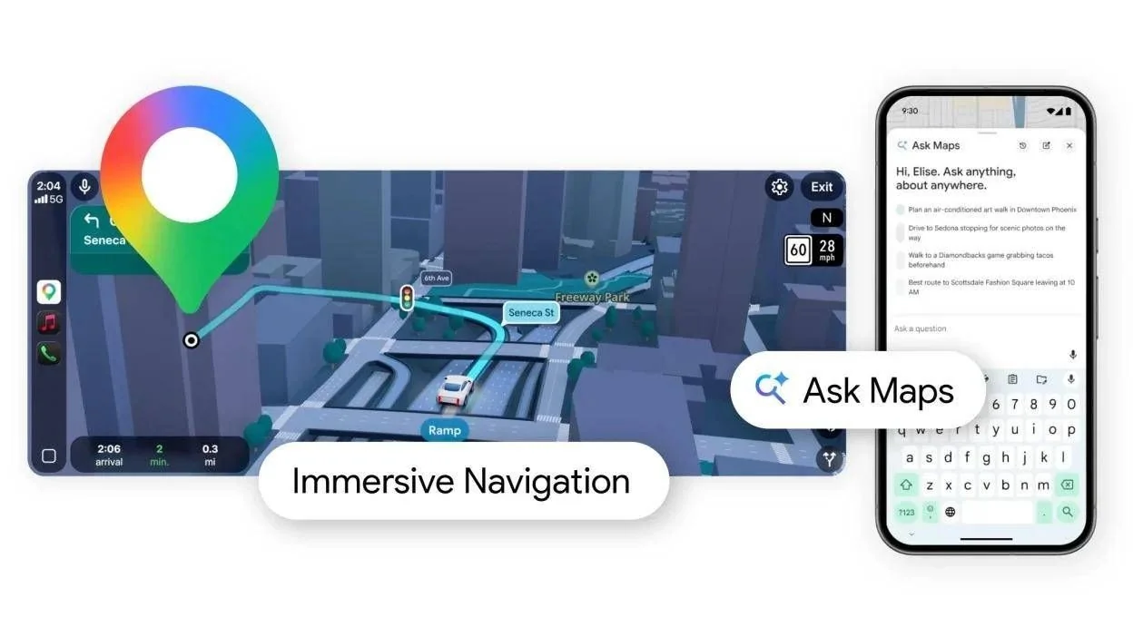 Google Maps integra Gemini e lança Navegação 3D com assistente conversacional