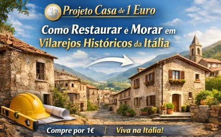 Projeto Casa de 1 Euro: Como Restaurar e Morar em Vilarejos Históricos da Itália
