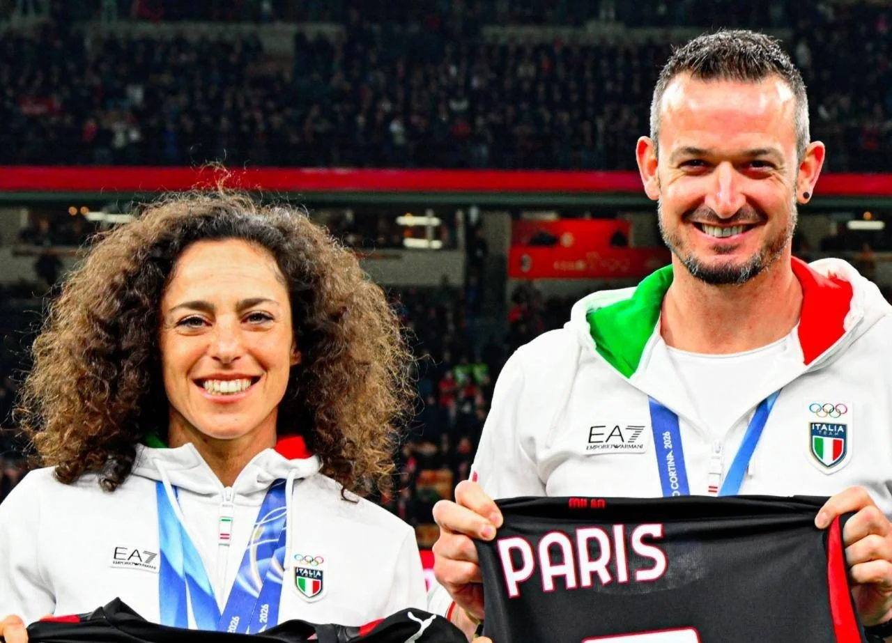 Milan recebe Brignone e Paris no San Siro antes do derby: tributo aos heróis de Milano Cortina 2026