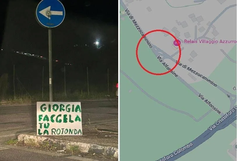 Moradores de Roma Sul pedem a Meloni: "Giorgia, faça a rotonda" após novo acidente
