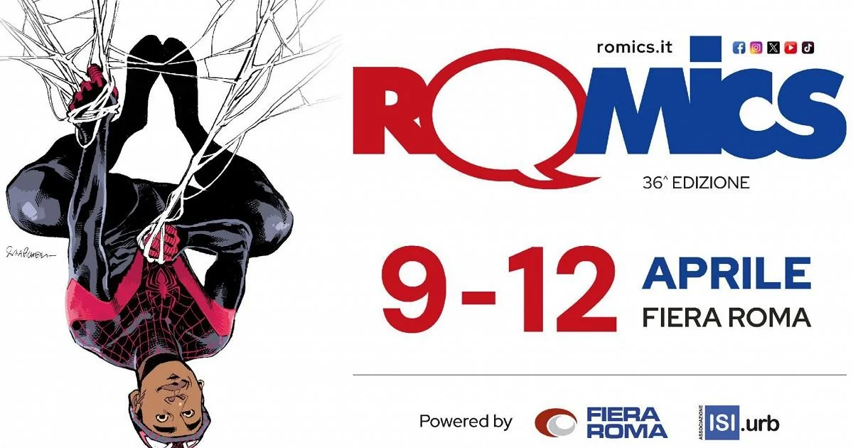 Romics 2026 retorna a Roma: quatro dias de quadrinhos, cinema, animação, games e cosplay