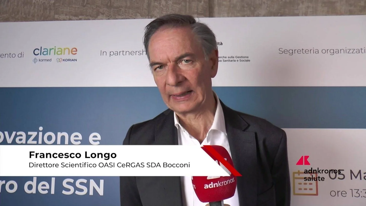 SSN não responde mais a todas as necessidades do país, alerta Longo (Bocconi)