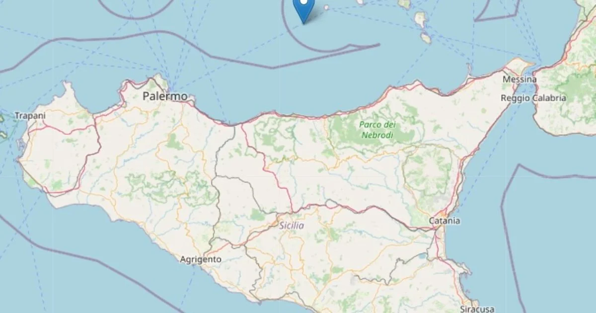 Fortes tremores atingem Sicília: abalos de magnitude 4,6 e 4,3 com epicentro no Mar Tirreno e Ilhas Eólias