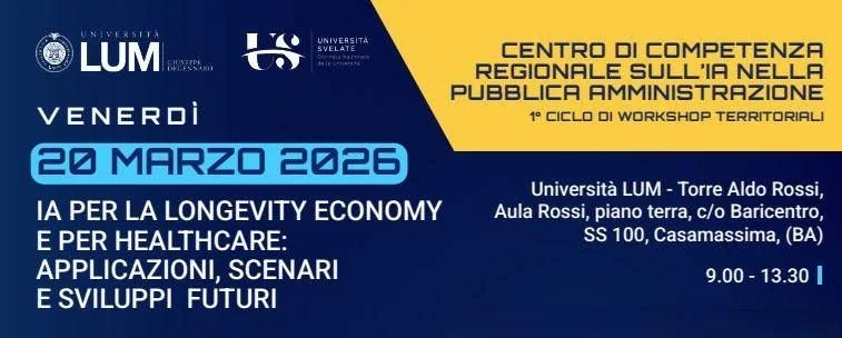 Università Lum debate: Inteligência Artificial e Silver Economy em evento sobre longevity e healthcare