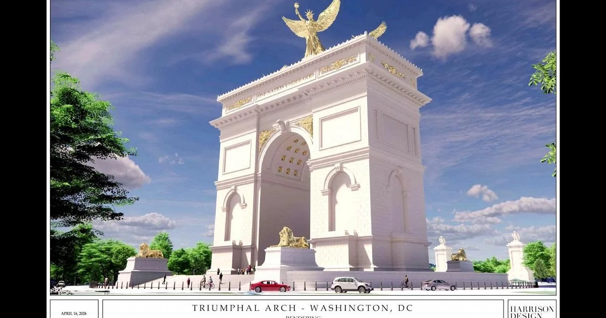 Arco de Trump: monumento de 76,2 m em Washington provoca disputa sobre memória e poder