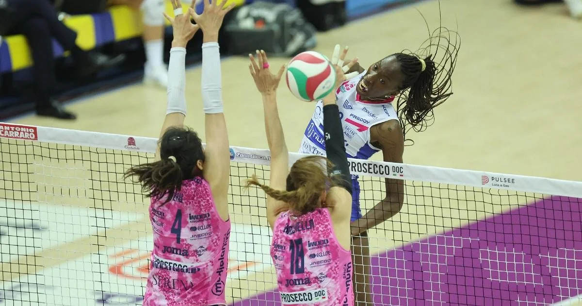 Conegliano vence Milano no fotofinish e abre a final feminina com triunfo por 3-2