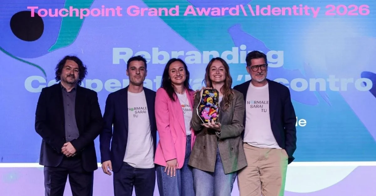 Fkdesign conquista o Touchpoint Grand Award 2026 com o rebranding da Cooperativa L’Incontro