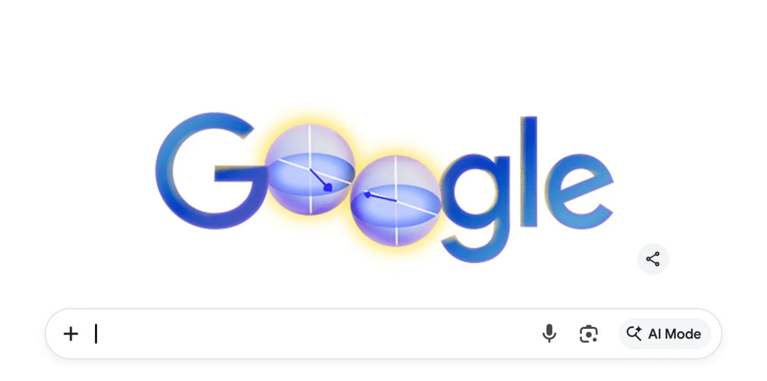 Google destaca o World Quantum Day com Doodle inspirado na Esfera de Bloch