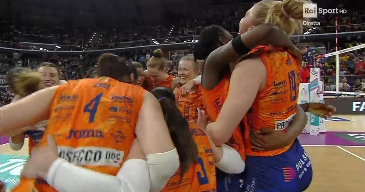 Imoco Conegliano conquista o Scudetto: vence Numia Vero Volley Milano e celebra o 9º título, 8º consecutivo