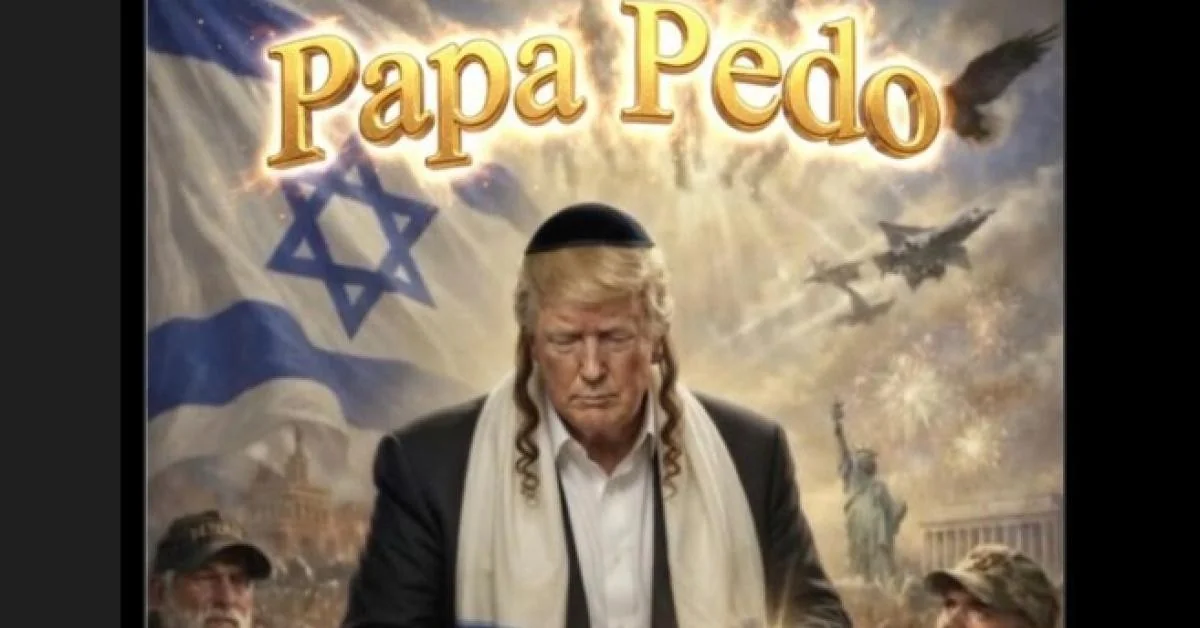Irã replica a post de Trump e o ridiculariza como 'Papa Pedo' com kippah enquanto alude a Epstein
