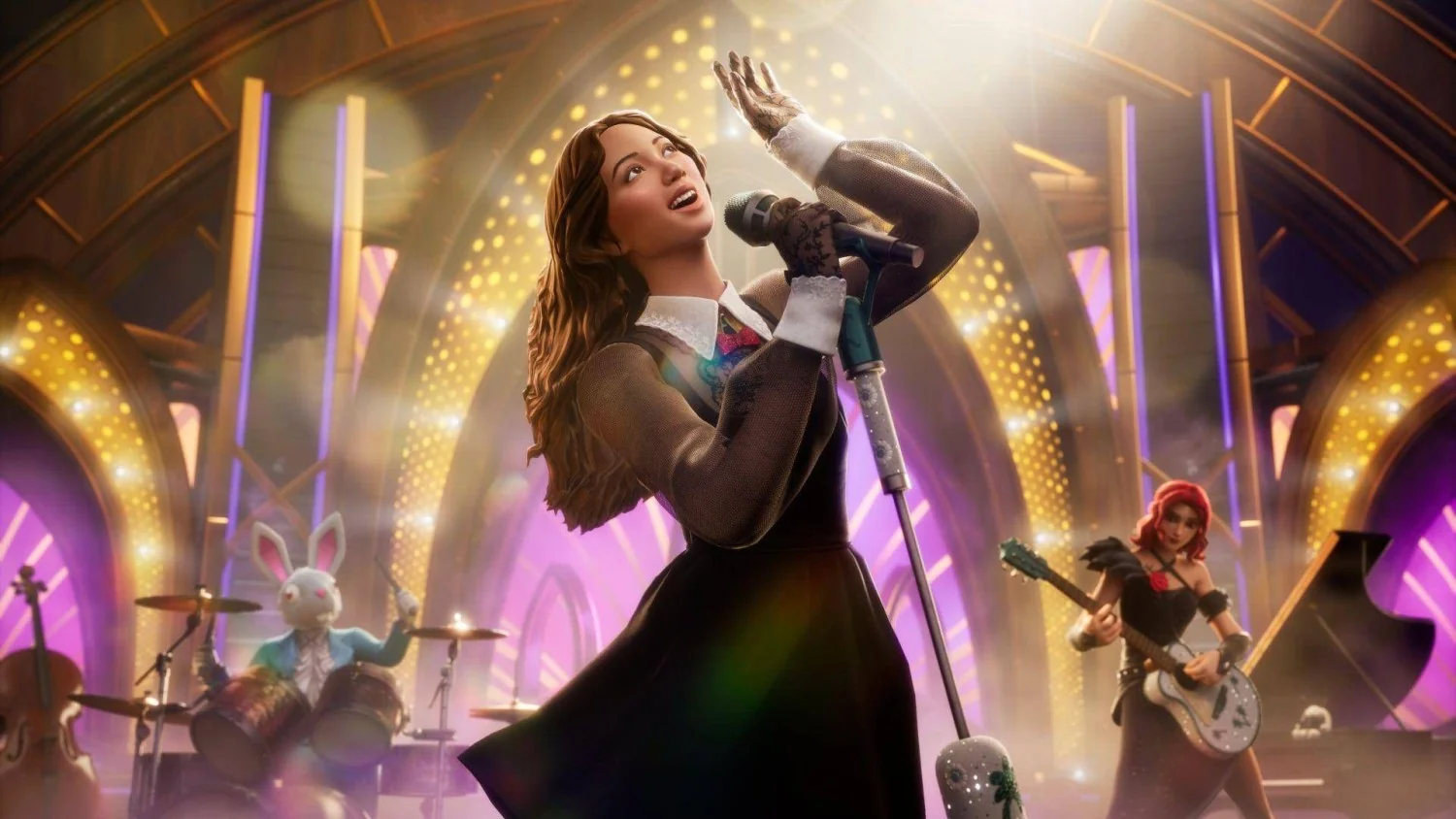 Laufey chega ao Fortnite Festival: microfones e baterias MIDI tornam performances mais reais