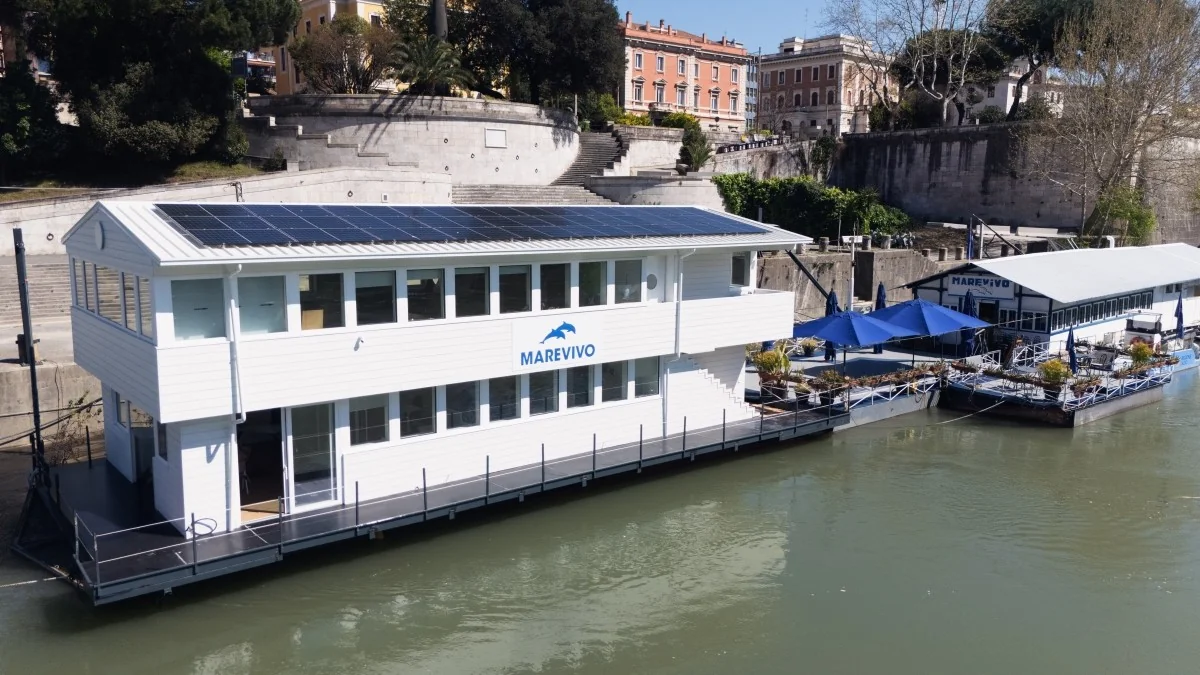 Marevivo inaugura no Tevere o Floating Hub para combater a poluição de rios e mares