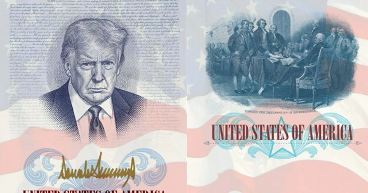 Edição limitada: Passaportes dos EUA terão imagem de Trump para o 250º da Independência