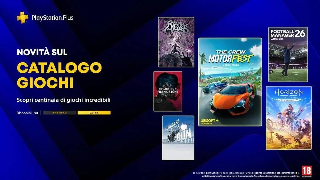 PlayStation Plus de abril: Sony adiciona The Casting of Frank Stone, The Crew Motorfest, Football Manager 26 e mais