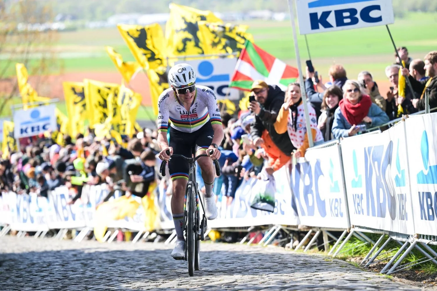 Pogacar domina o Giro das Flandres pela terceira vez e mira a Paris-Roubaix