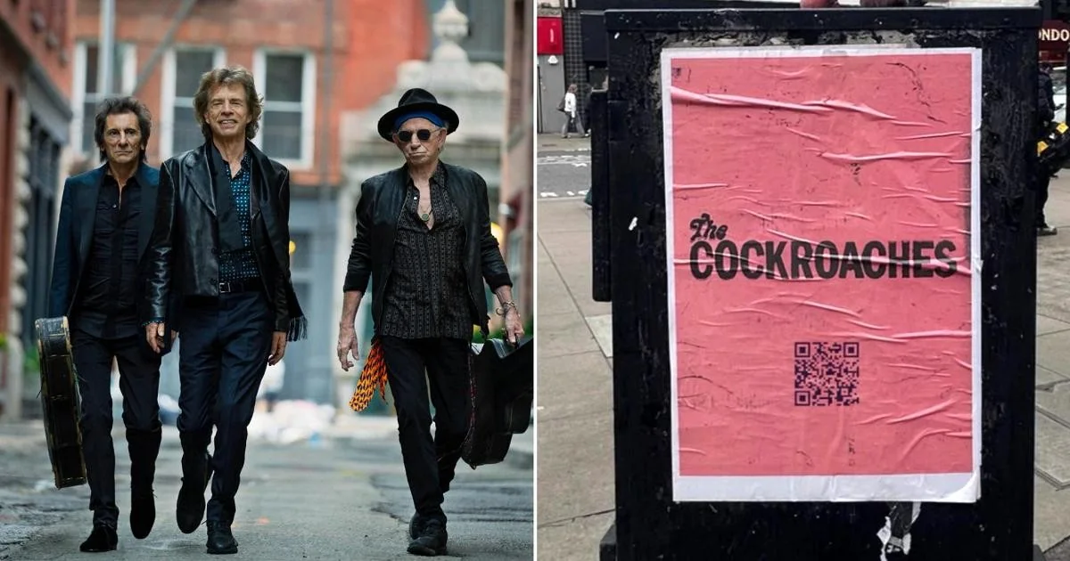 Rolling Stones? Cartazes misteriosos com 'The Cockroaches' reacendem boato de retorno em Londres
