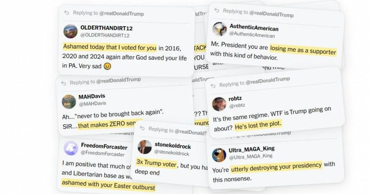 Apoio em Ruptura: Como os Seguidores de Trump se Voltaram Contra Ele no Truth