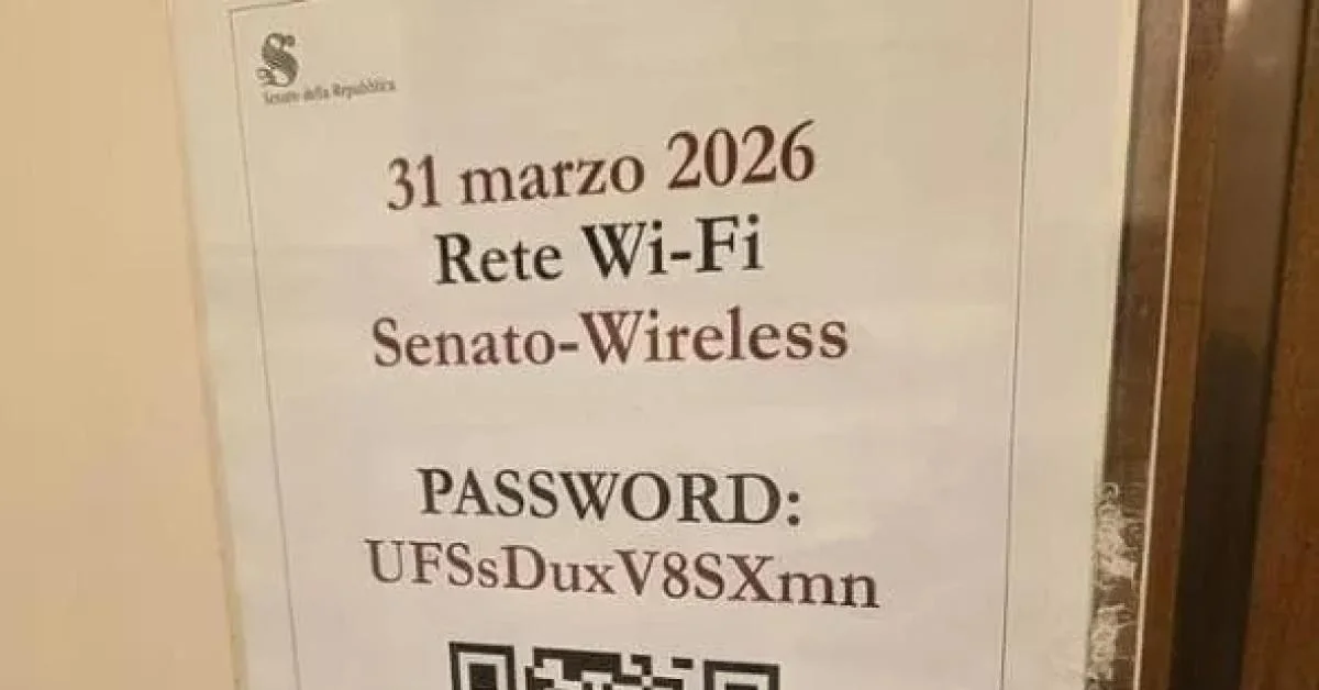 Senato: 'Dux' aparece na senha do Wi‑Fi em visita do comissário europeu para o clima