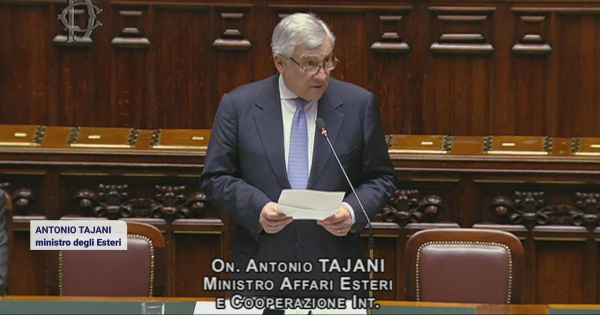 Tajani anuncia apoio a restrições às importações da Cisjordânia e preparo de Roma para atuação em Hormuz
