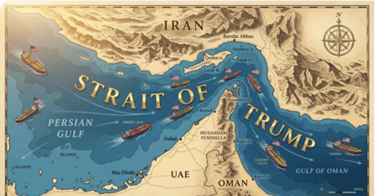 Trump renomeia Estreito de Hormuz e avalia 'ataques curtos e potentes' contra o Irã: um movimento calculado no tabuleiro geopolítico