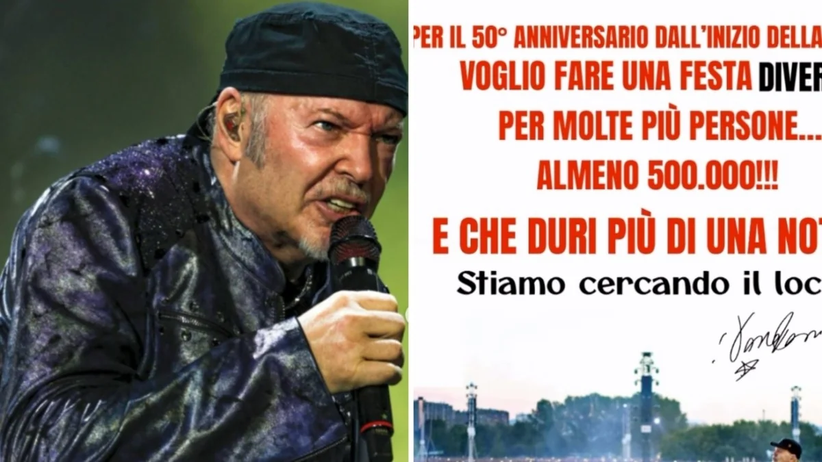 Vasco Rossi quer um show para mais de 500 mil pessoas no 50º aniversário: "Estamos procurando o local"