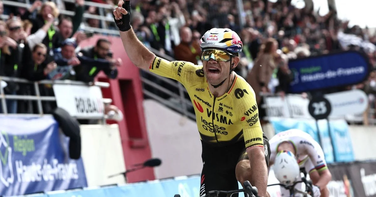 Wout Van Aert conquista a Parigi‑Roubaix em sprint magistral sobre Pogacar