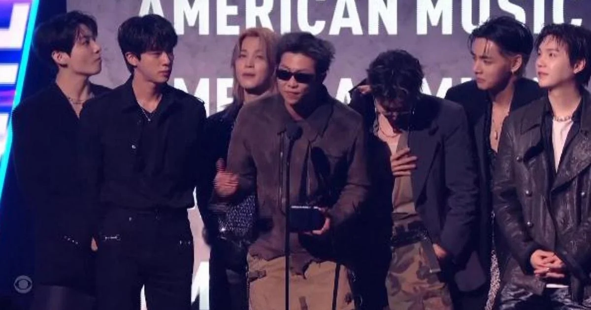 BTS dominam o palco dos American Music Awards; “Golden” é Canção do Ano e Taylor Swift sai de mãos vazias