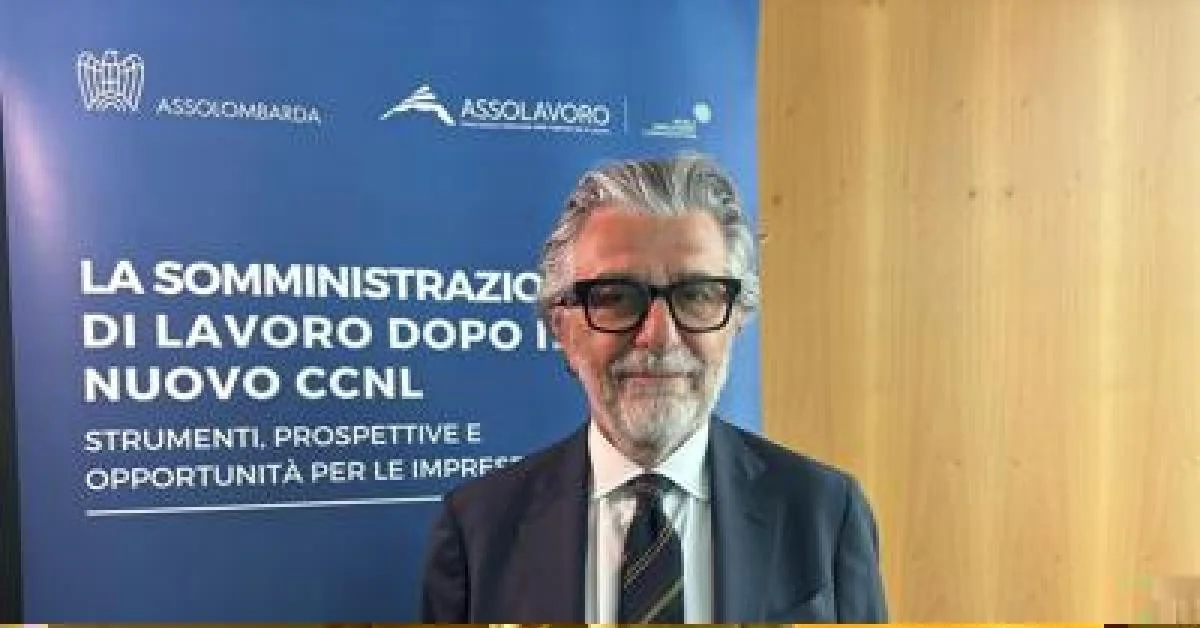 CCNL para somministrazione reforça formação e prevê 'occupazione di qualità', diz Bottini
