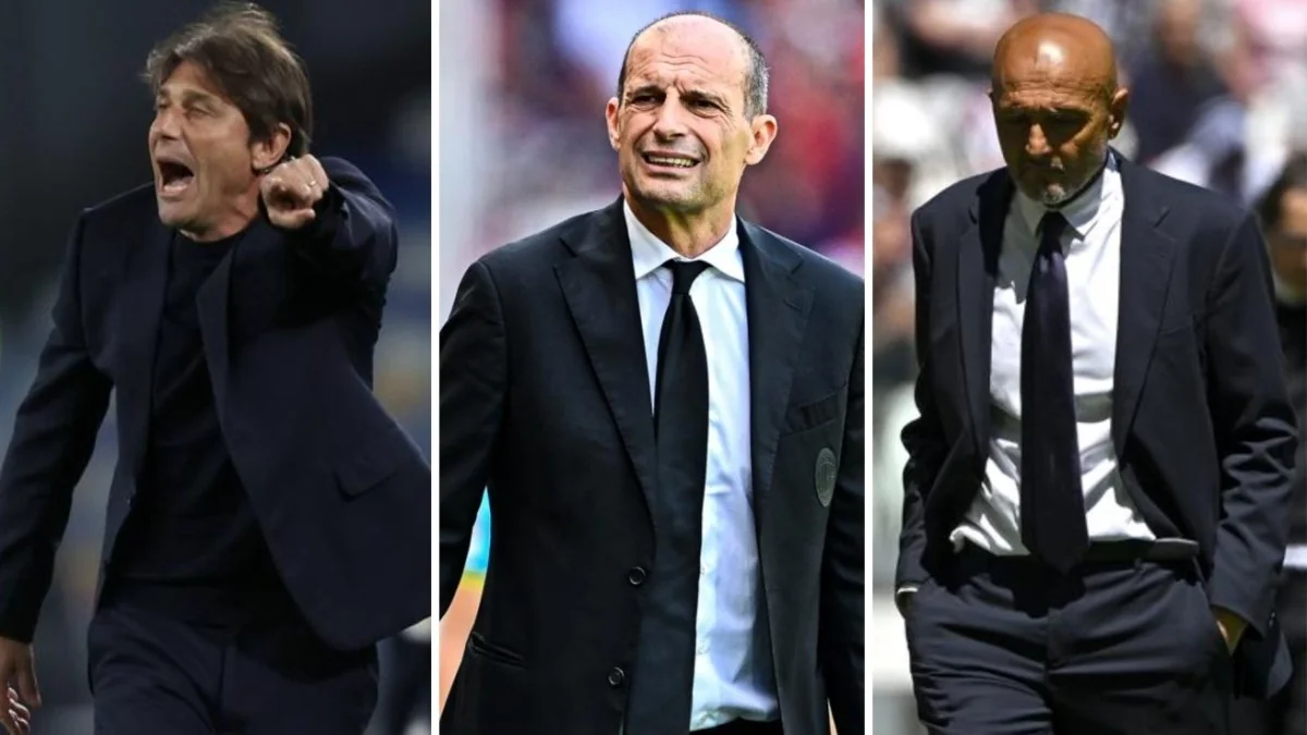 Conte, Allegri e Spalletti: que rumo tomarão as grandes panchine do futebol italiano?