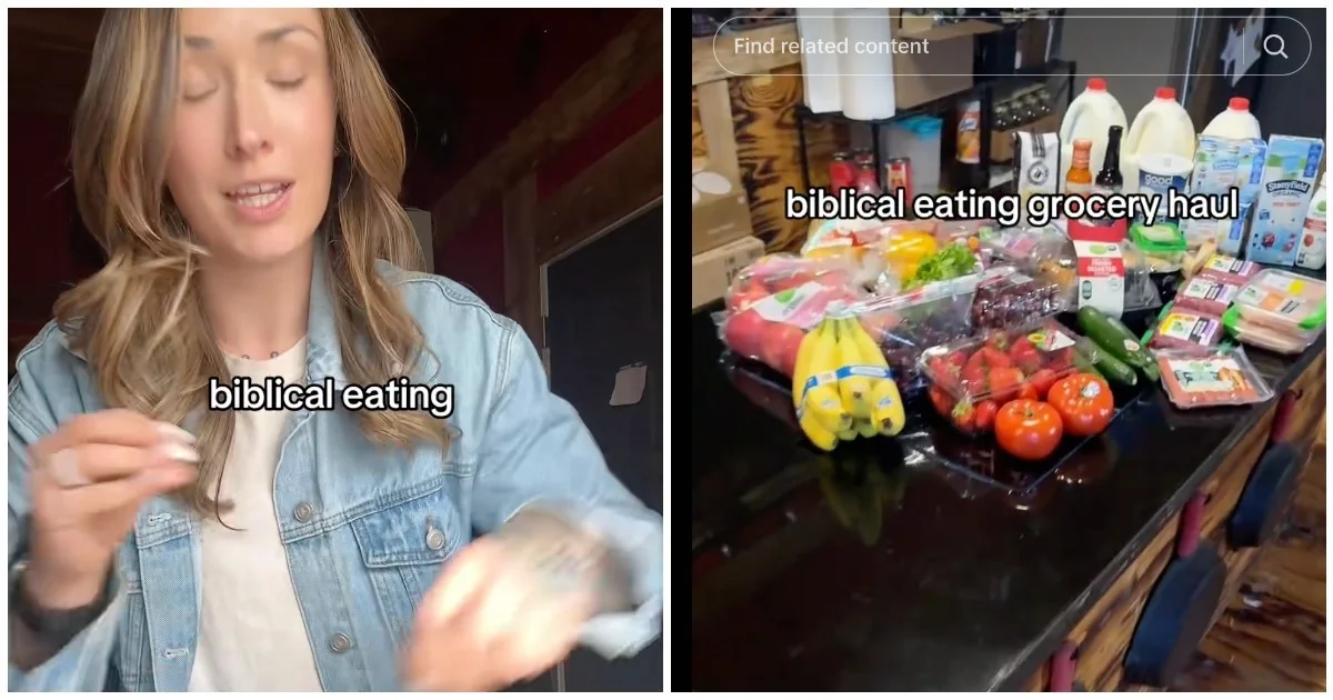 O fenômeno da ‘dieta bíblica’ no TikTok: saúde, fé e o roteiro alimentar de Kayla Bundy