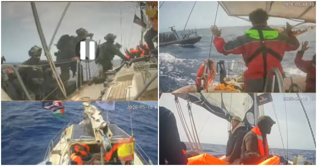 Flotilha para Gaza é cercada por naves israelenses em águas internacionais; militares realizam abordagens